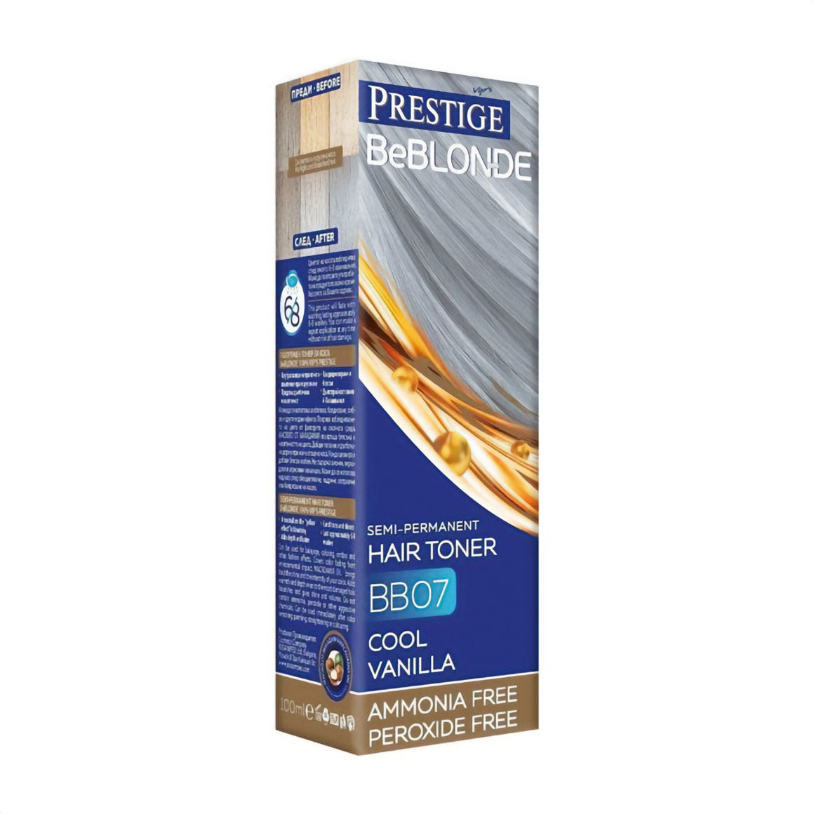 Безаміачний відтінковий бальзам для волосся Vip's Prestige BeBlond Semi-Permanent Hair Toner BB07 Cool Vanilla, 100 мл